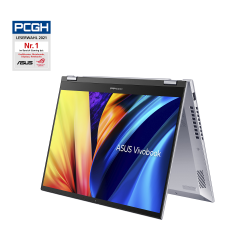 Laptop Asus Vivobook Flip TN3402QA-LZ019W (Ryzen 5-5600H, Ram 8GB, SSD 512GB, màn hình 14 inch WUXGA Cảm ứng, Win 11 bản quyền, màu bạc)