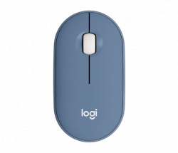 Chuột không dây Bluetooth Logitech Pebble M350, hạn chế tiếng ồn khi sử dụng, màu xanh