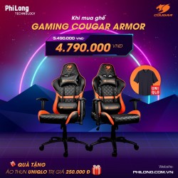 GHẾ GAMING COUGAR ARMOR Màu Đen Cam