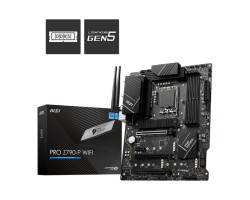Mainboard MSI PRO Z790-P WIFI (LGA 1700, 4x DDR5, HDMI, Displayport, USB-C, M.2 PCIe 4.0, WiFi 6E, ATX)