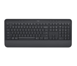 Bàn Phím Không Dây Logitech K650 Signature Black (USB LogiBolt 2.4, Bluetooth 5.1, Có chỗ kê tay)