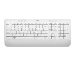 Bàn Phím Không Dây Logitech K650 Signature White (USB LogiBolt 2.4, Bluetooth 5.1, Có chỗ kê tay)