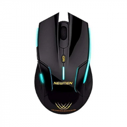Chuột Không Dây Newmen Quang E500 Màu Đen (Wireless 2.4G, 1600DPI, Pin AA)