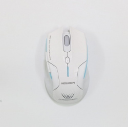 Chuột Không Dây Newmen Quang E500 Màu Trắng (Wireless 2.4G, 1600DPI, Pin AA)