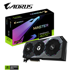 Card màn hình GIGABYTE GeForce RTX 4070Ti AORUS MASTER 12G (N407TAORUS M-12GD)