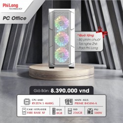 PC PHILONG VAN PHONG RYZEN5 (RYZEN 5 4600G, MAINBOARD ASUS B450M-A, RAM 8GB, SSD 2560GB, PSU 500W)