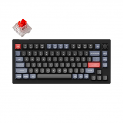Bàn Phím Cơ KEYCHRON V1 (V1-D1) Carbon Black (Red Switch, 81 Keys, Có Dây)