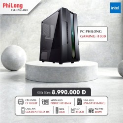 PC PHILONG GAMING i1030 (Core i3 10105F, MAIN ASUS PRIME H510M-K, 8GB RAM, 256GB SSD, Vỏ Case Game 10i, Nguồn 400W)