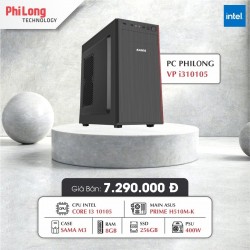 PC PHILONG VAN PHONG i310105 (CORE i3 10105, MAIN ASUS PRIME H510M-K, 8GB RAM, 256GB SSD, Vỏ Case Sama M3, Nguồn 400W)