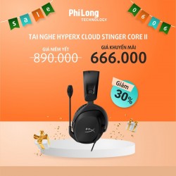 Tai nghe Gaming KINGSTON HYPERX CLOUD STINGER CORE II Black (683L9AA)