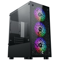 Vỏ Case XIGMATEK NYX 3F Gaming - EN40313 (2 mặt kính cường lực, sẵn 3 fan RGB)
