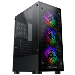 Vỏ Case XIGMATEK NYA 3F - EN49523 (2 mặt kính cường lực, sẵn 3 fan RGB)