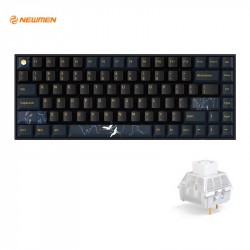 Bàn Phím Cơ Không Dây Newmen GM840 Pro Dual Mode Hạc Vũ Ánh Trăng KailhBox White Switch (USB-C, BT5.0)
