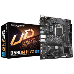 Mainboard GIGABYTE B560M H V2 (LGA1200, 2 x DDR4, HDMI, D-SUB, M.2)