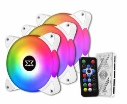 Combo 3 Fan Case Xigmatek Galaxy III Essential - BX120 ARTIC ARGB (EN46461) (Pack 3x BX120, Controller, Power hub)