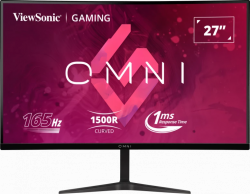 Màn Hình Cong Gaming ViewSonic 27inch VX2718-PC (VA, 165Hz, Loa kép 2W, HDMI, DisplayPort, Công nghệ Adaptive Sync)