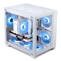 Vỏ Case Golden Field Window 21+ White (2 mặt kính cường lực)