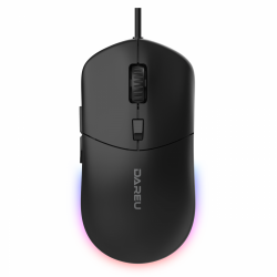 Chuột có dây DareU LM121 Màu Đen (RGB, Silent Click)