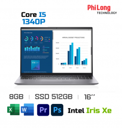 Laptop Dell Vostro 5630 i5P085W11GRU (Intel i5-1340P, Ram 8GB DDR5, SSD 512GB, Màn Hình 16 Inch FHD+, VGA Intel Iris Xe, Windows 11 Home, Office HS 2021)