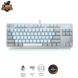 Bàn phím cơ Asus ROG Strix Scope TKL Moonlight White (NX Red Switch)
