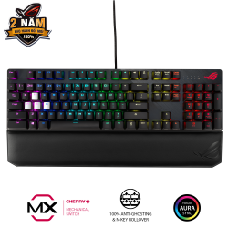 Bàn phím cơ Asus ROG Strix Scope TKL Deluxe (Cherry MX Red Switch, Có kê tay)