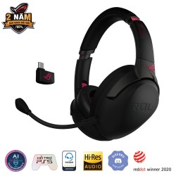 Tai Nghe Không Dây Gaming Asus ROG Strix Go 2.4 Electro Punk (2.4GHz, USB-C, 3.5mm)