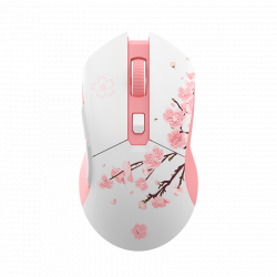 Chuột không dây DareU EM901X RGB Pink (Wireless 2.4Ghz, 6000DPI, Pin 30h, Kèm dock sạc)