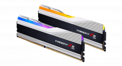 RAM Desktop DDR5 64GB (2x32GB) 6400MHz G.Skill Trident Z5 RGB Silver (F5-6400J3239G32GX2-TZ5RS)