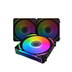 Combo 3 Fan Case Xigmatek STARLINK ULTRA ARGB Black (EN40412), Infinity Light, Thiết kế modular