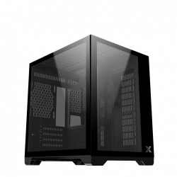 Vỏ Case Xigmatek AQUA M Black (EN40061), 2 mặt kính cường lực, No fan