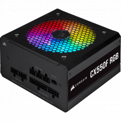 Bộ nguồn máy tính CORSAIR 550W CX550F RGB Black 80 Plus Bronze Full Modular (CP-9020216-NA)