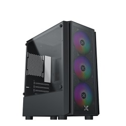 Vỏ case Xigmatek NYX AIR 3F Black EN40900 (1 mặt kính cường lực, mặt lưới trước, kèm 3 fan X22F)