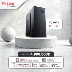 PC PHILONG i6405VP (CPU Intel Pentium G6405, Mainboard H510MB, RAM 8GB, SSD 240GB, PSU 300W, Case X10)