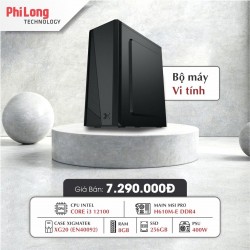 PC PHILONG i31210VP (CPU i3 12100, Mainboard H610M-E, RAM 8GB, SSD 256GB, PSU 400W, Case XG20)