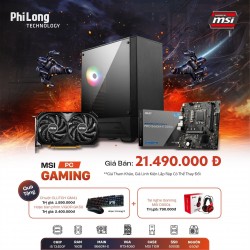 PC MSI GAMER i540 (CPU i5 13400F, Mainboard B660M-E, RAM 16GB, SSD 500GB, VGA RTX 4060 8G, PSU 650W, Case 110R)