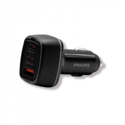 Củ sạc ô tô sạc nhanh Philips DLP2557 PD65W 2PD + 1QC