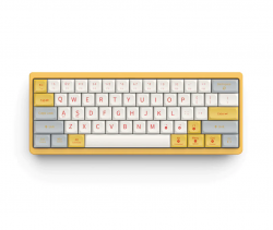 Bàn phím cơ không dây CIDOO ABM641 Gateron G Pro Yellow Switch, Vỏ màu vàng (USB-C, Bluetooth, Vỏ nhôm CNC)