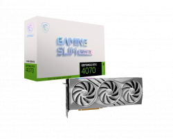 Card màn hình VGA MSI GeForce RTX 4070 GAMING SLIM WHITE 12G GDDR6X