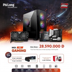 PC MSI GAMER i740Ti (CPU i7 12700F, Mainboard B660M MORTAR, RAM 16GB, SSD 500GB, VGA RTX 4060Ti 8G, PSU 650W, Case M100A)