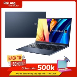 Laptop ASUS Vivobook 15X OLED A1503ZA-L1290W (Core i5-12500H, RAM 8GB, SSD 512GB, Màn Hình 15.6 inch FHD OLED, Intel Iris Xe, Windows 11, Màu Xanh)