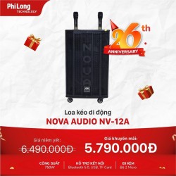 Loa Karaoke Di Động Xách Tay NOVA AUDIO NV-12A PLUS màu đen