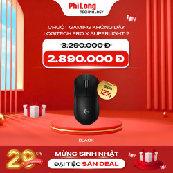 Chuột Gaming Không Dây Logitech G Pro X Superlight 2 Black (910-006632)