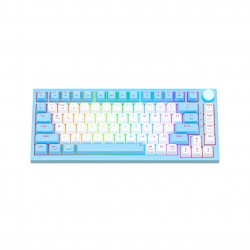 Bàn phím cơ Newmen GM326 Blue - Red Switch (75%, Núm xoay, Hotswap, Led Rainbow, USB-C)