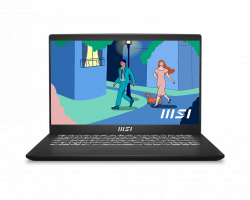 Laptop MSI Modern 14 C7M 220VN (AMD R5 7530U, Ram 8GB, SSD 512GB, Màn Hình 14.0inch FHD IPS, Windows 11, Đen)