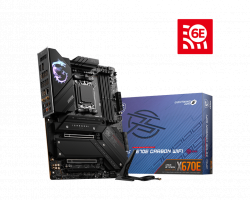 Mainboard MSI MPG X670E CARBON WIFI (AM5, 4x DDR5, HDMI, Displayport, Type-C Displayport, M.2 PCIe 5.0, WiFi 6E)