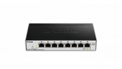 Switch D-link 8 Ports Giga Web Smart 10/100/1000Mbps POE (DGS-1100-08P)
