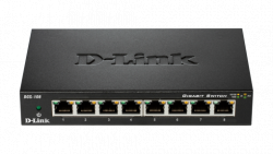 Switch D-link 8 Port Gigabit 10/100/1000Mbps (DGS-108) (Sắt)