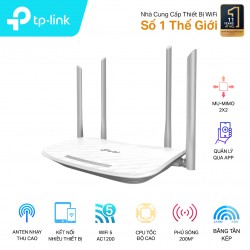 Bộ Phát Wifi TP-Link ARCHER C50 (Băng tần kép AC1200, 4 Anten, 4 cổng Lan 10/100)