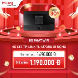 Bộ Phát WiFi Di Động 4G LTE TP-Link TL-M7350 (150Mbps, 10 Users, Pin 8 giờ)