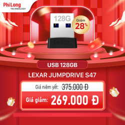 USB 128GB Lexar JumpDrive S47 USB 3.2 Gen 1 (LJDS47-128ABBK)